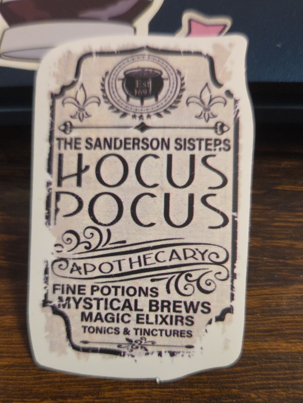 Hocus Pocus Apothecary Wall Décor - Design, Cream and Black